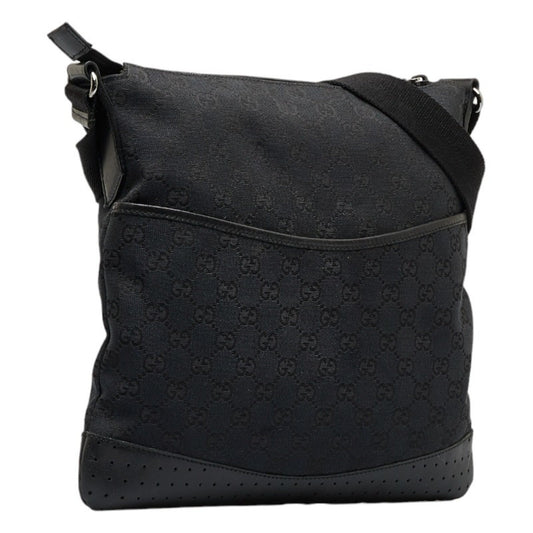 Gucci Leather Canvas Shoulder Bag