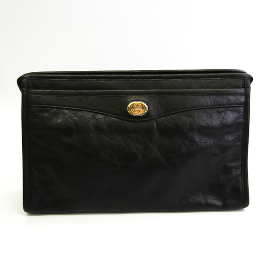 Gucci Black Leather Clutch Style 3