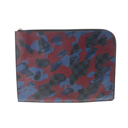 LOUIS VUITTON Damier Ecobalt Pochette Jour GM Camouflage N63292 Men's Clutch Bag