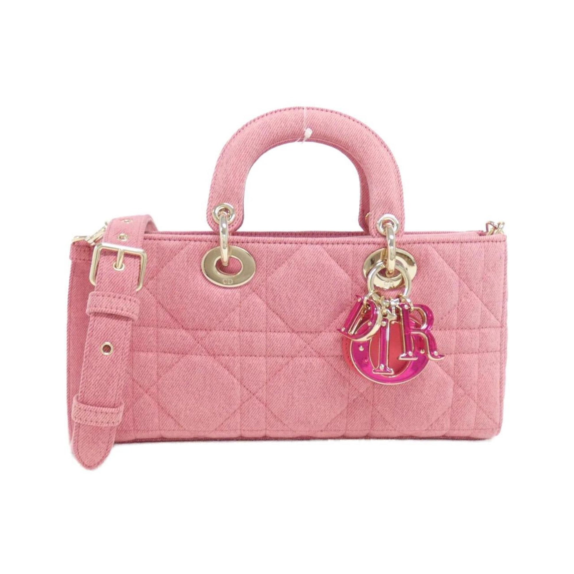 Christian Dior Pink Denim Handbag  