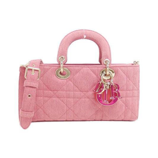 Christian Dior Pink Denim Handbag  