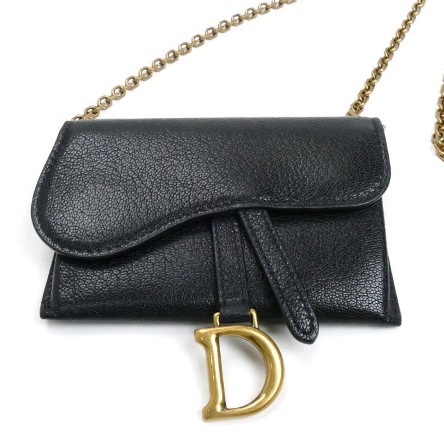 Christian Dior Black Leather Shoulder Bag  