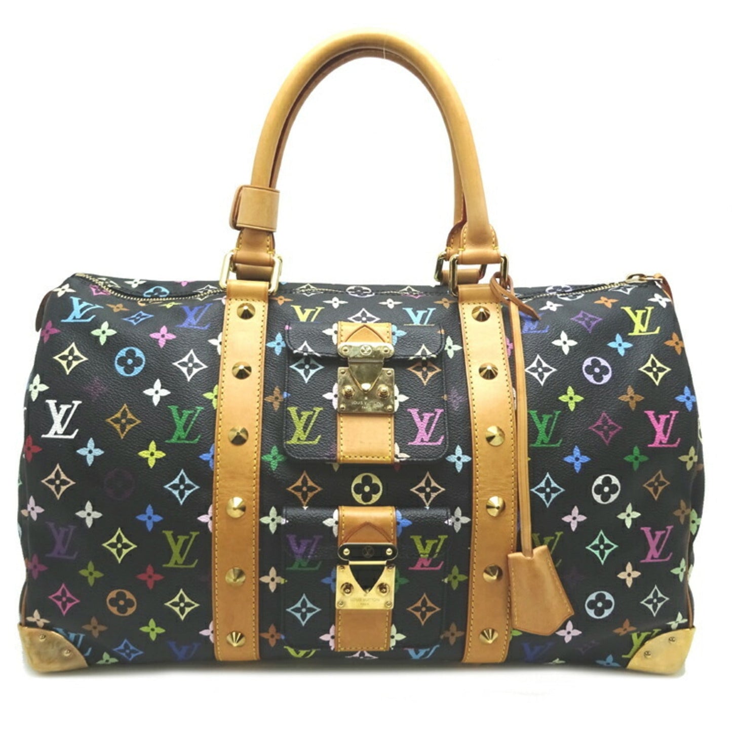 LOUIS VUITTON Keepall 45 Women's/Men's Boston Bag Monogram Multicolor Noir