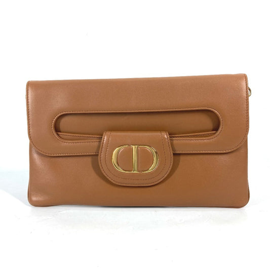 Christian Dior Brown Leather Handbag  
