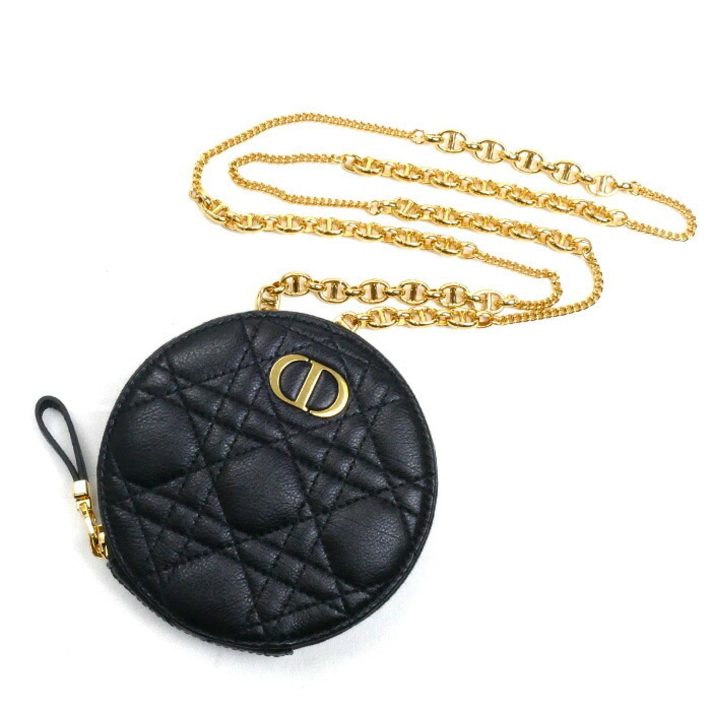 Christian Dior Black Leather Shoulder Bag  