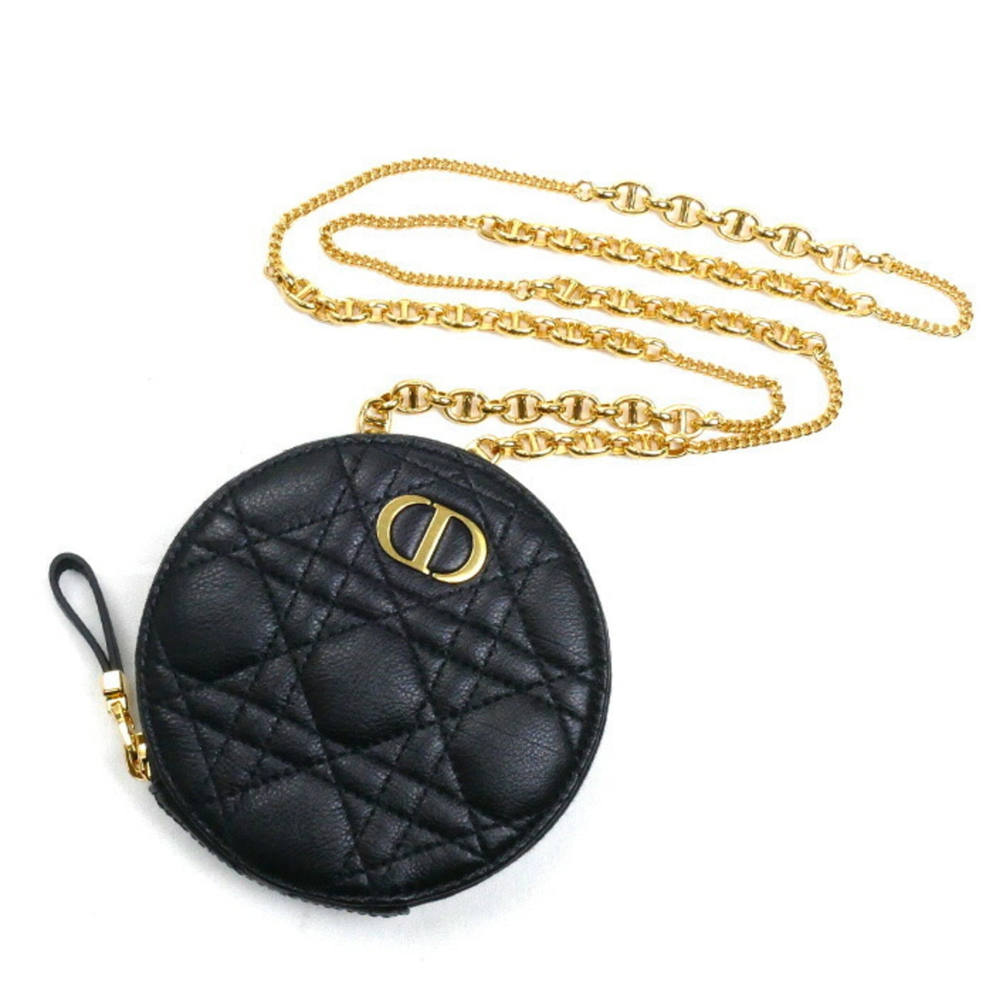 Christian Dior Black Leather Shoulder Bag  