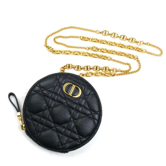 Christian Dior Black Leather Shoulder Bag  