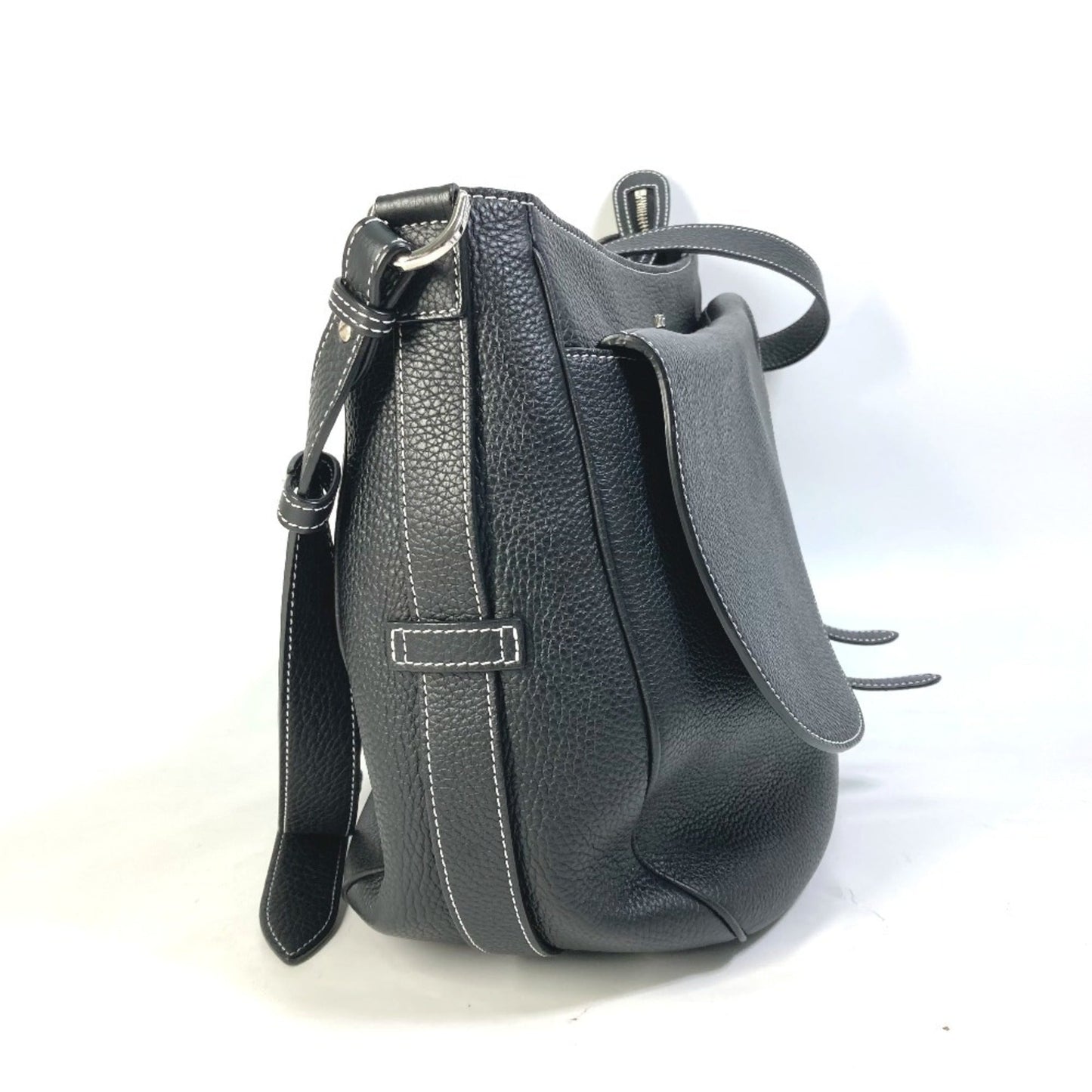 Christian Dior Black Leather Shoulder Bag  
