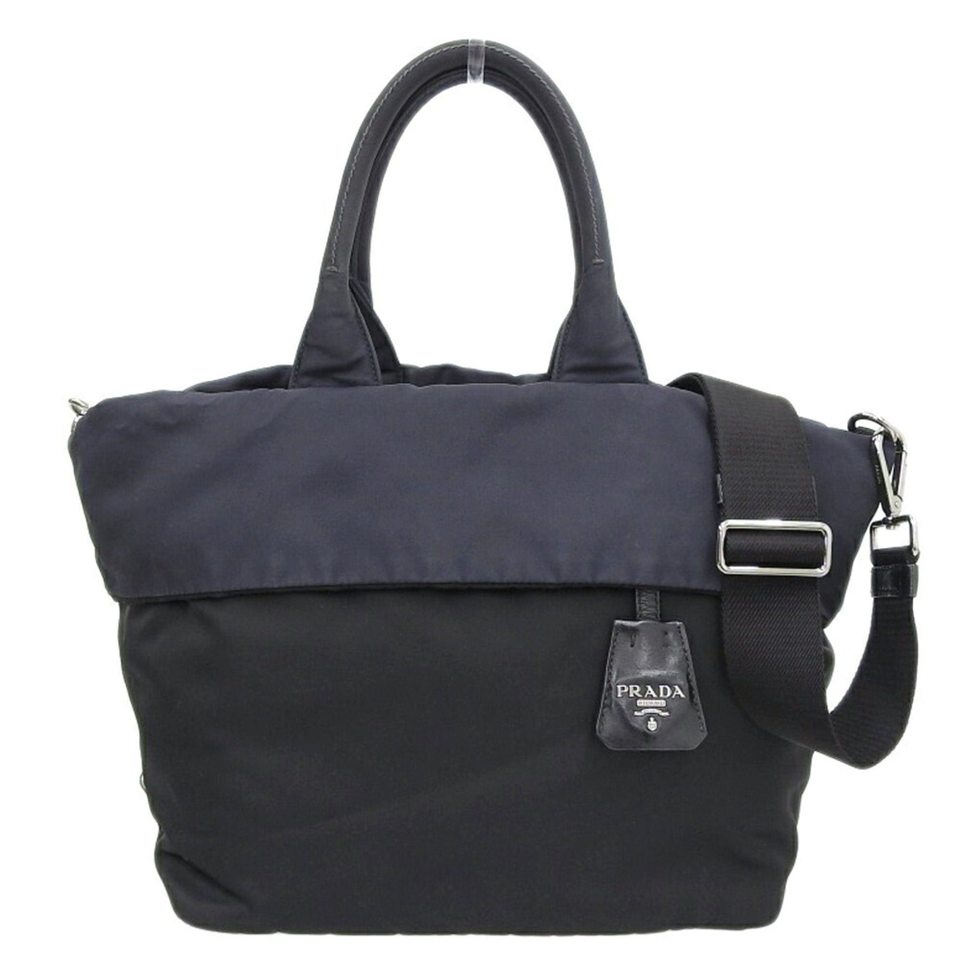 Prada reversible 2WAY Bag nylon black navy