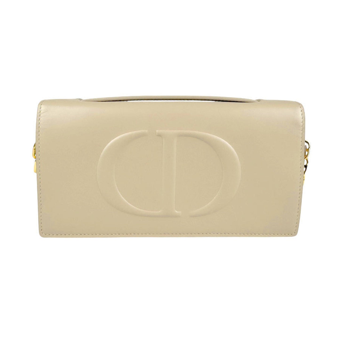 Christian Dior Beige Leather Shoulder Bag  