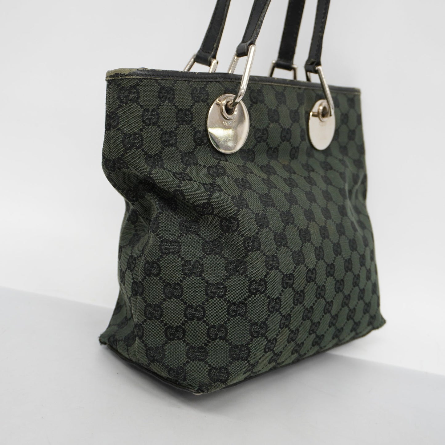 Gucci Leather Canvas Tote
