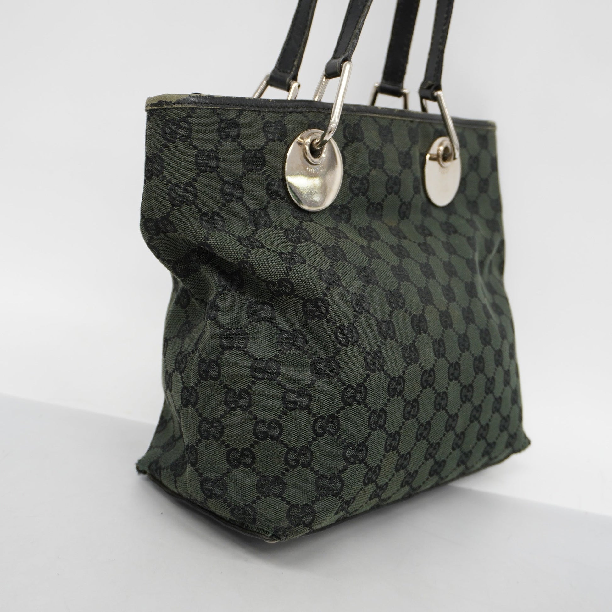 Gucci Leather Canvas Tote