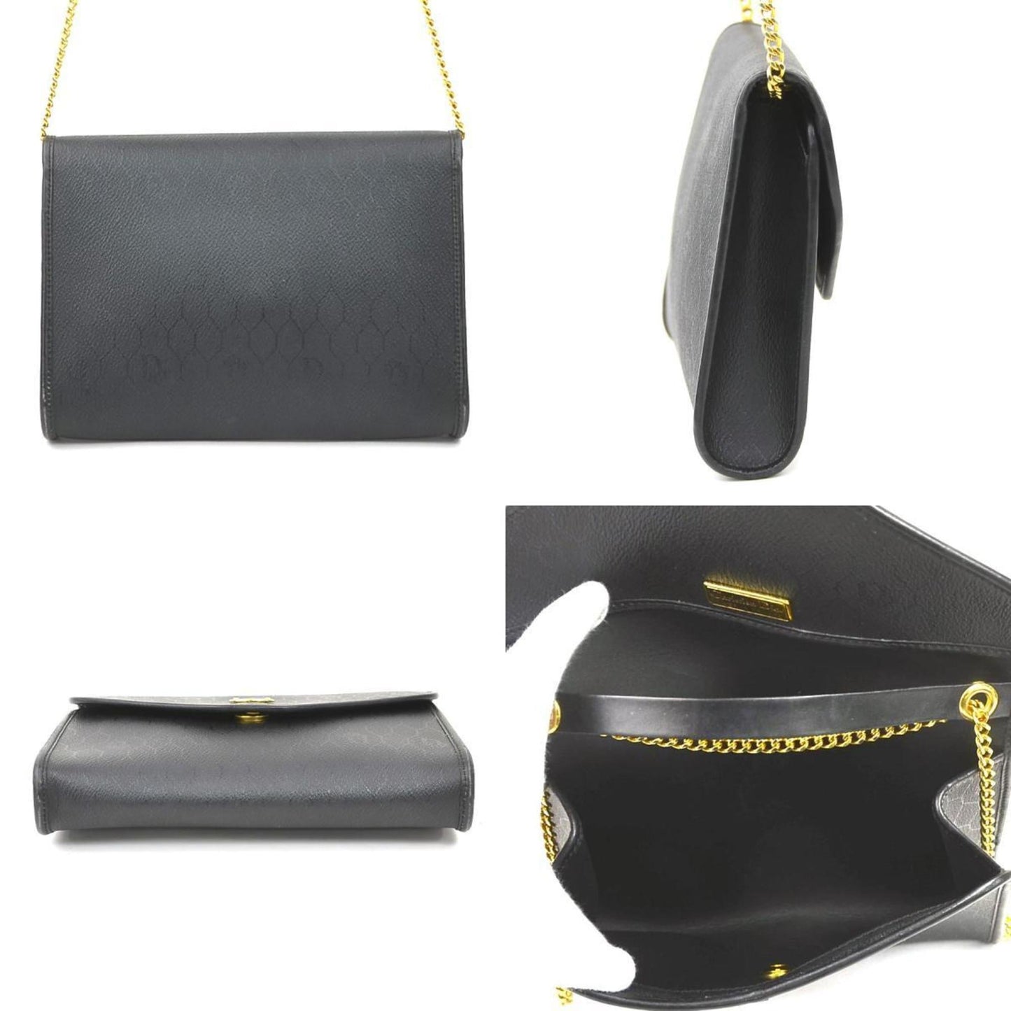Christian Dior Black Leather Shoulder Bag  