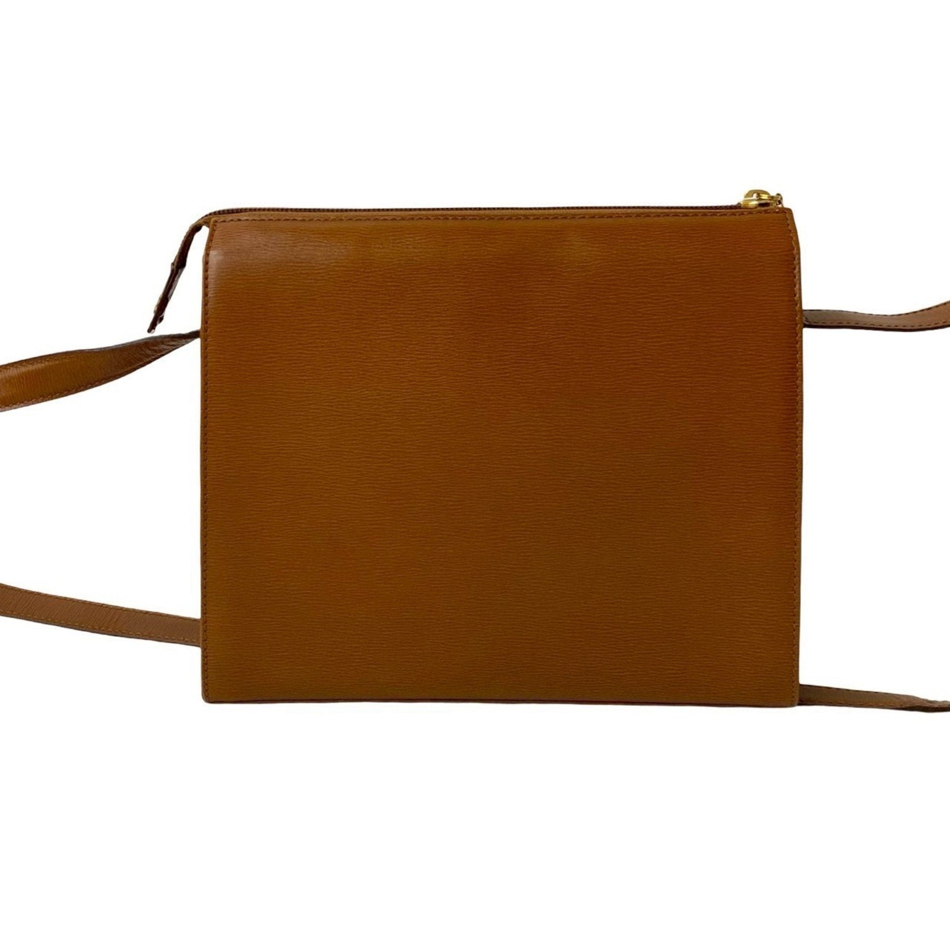 Christian Dior Brown Leather Pochette Shoulder Bag  