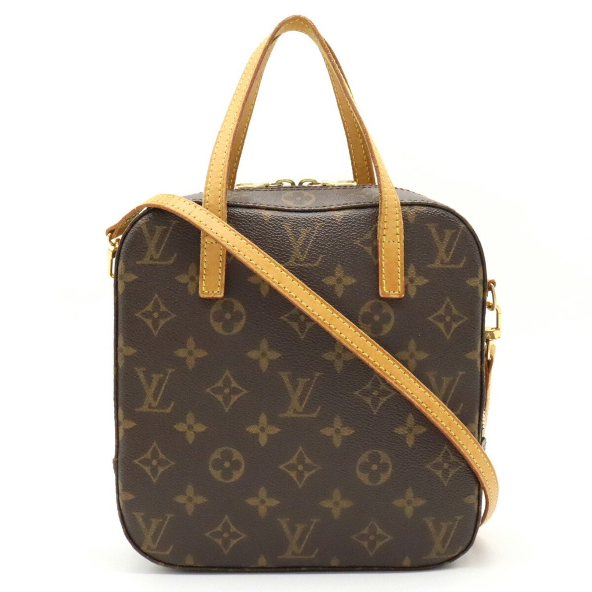 LOUIS VUITTON Monogram Spontini Handbag Shoulder Bag with Strap