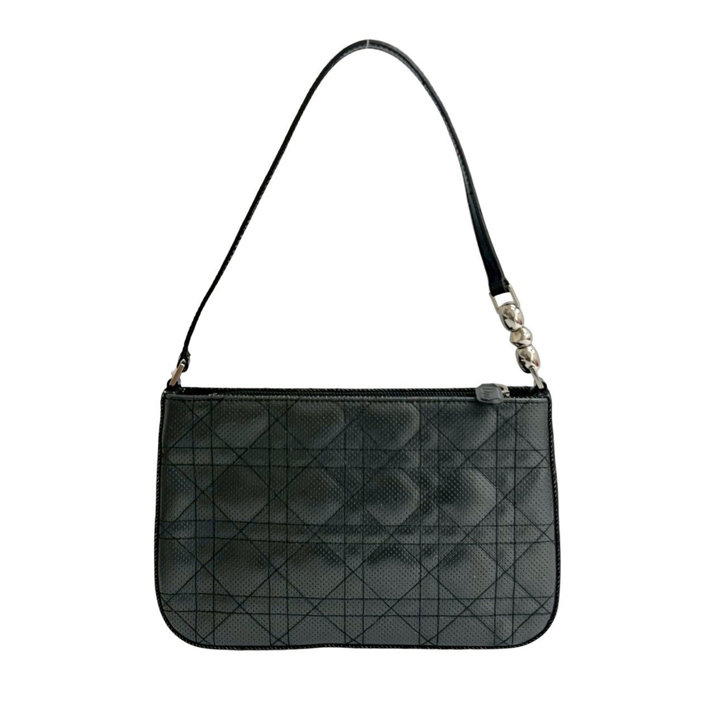 Christian Dior Black Leather Shoulder Bag  