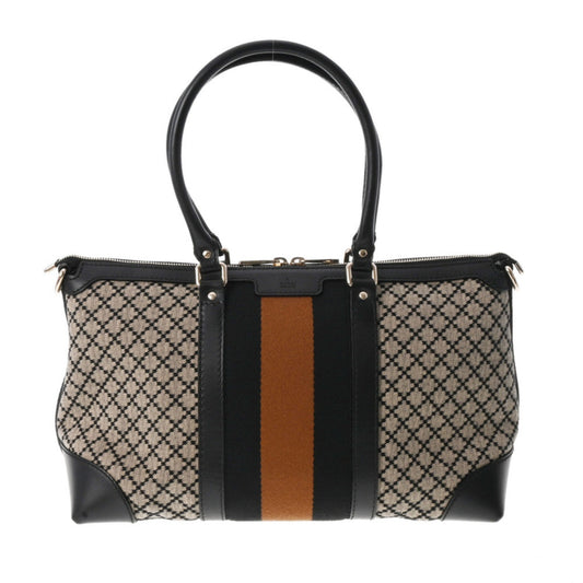 Gucci Lou Leather Canvas Tote
