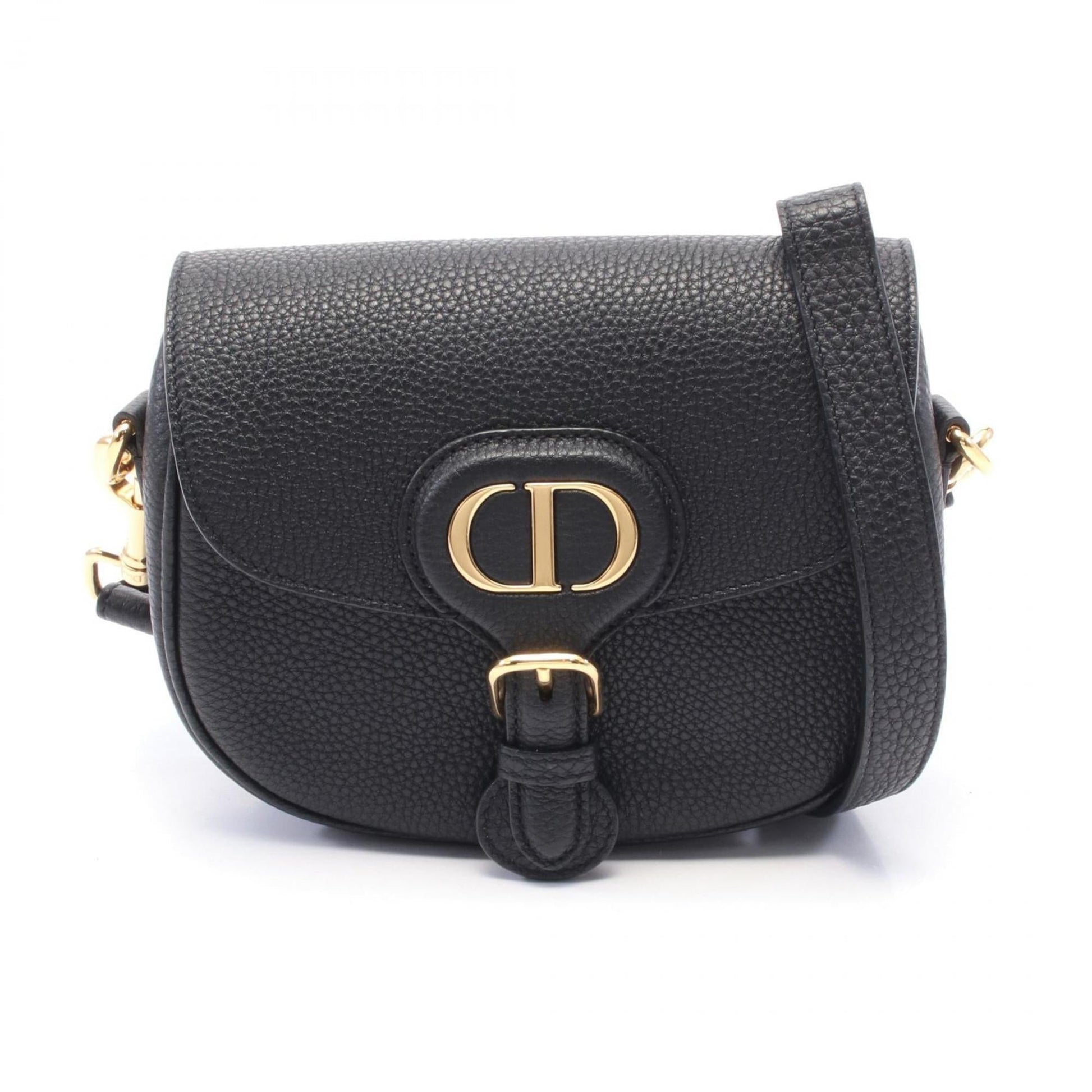 Christian Dior Black Leather Shoulder Bag  