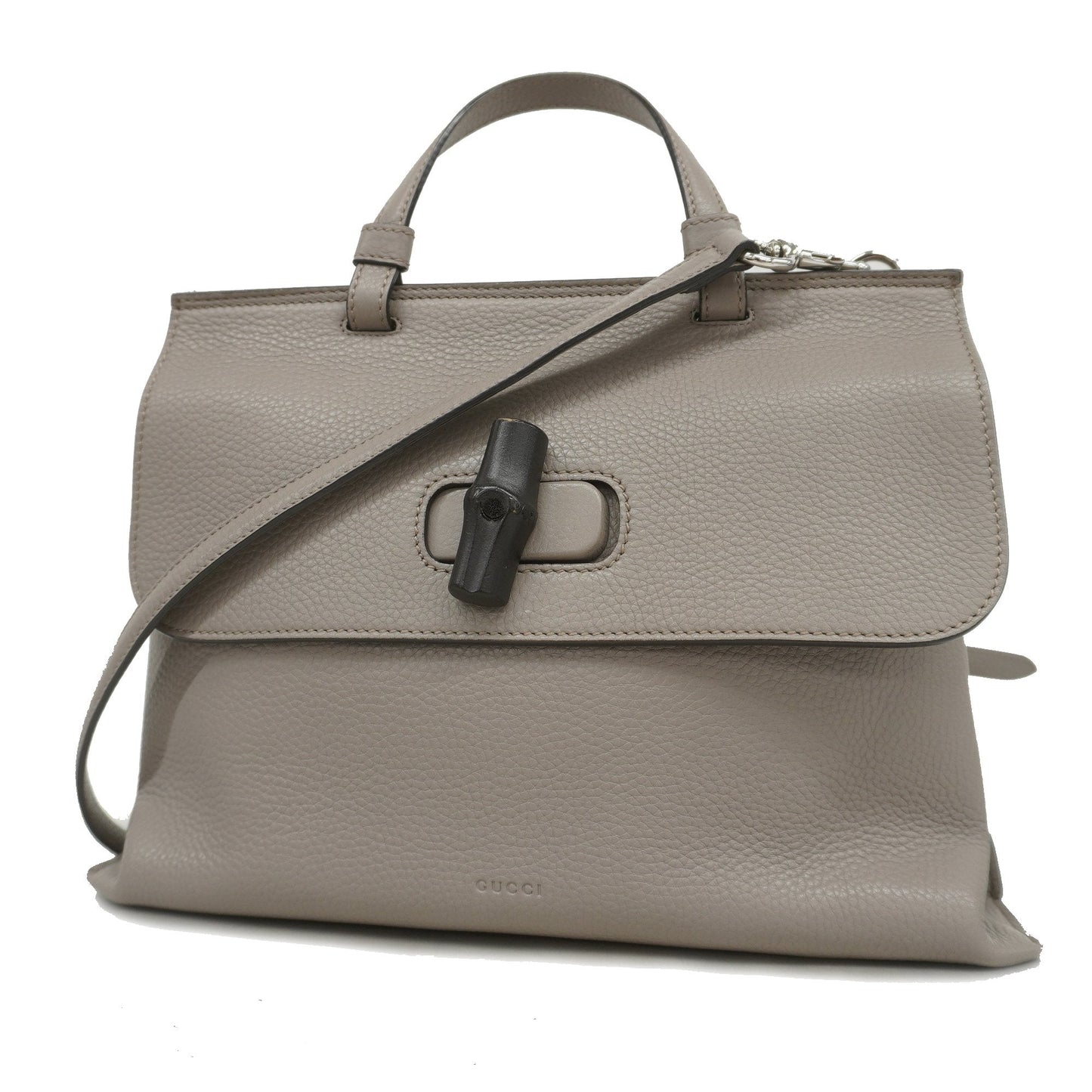 Gucci Bamboo Leather Shoulder Bag Style 3