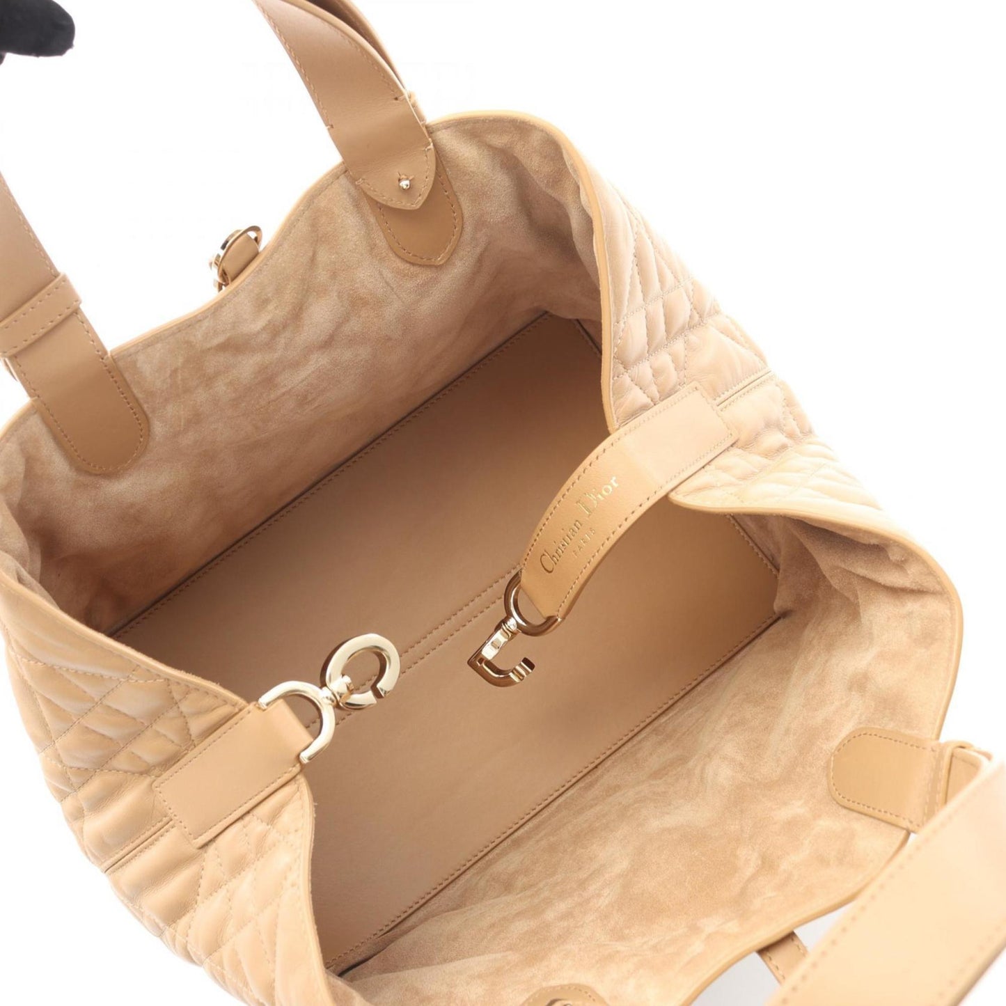 Christian Dior Beige Leather Handbag  