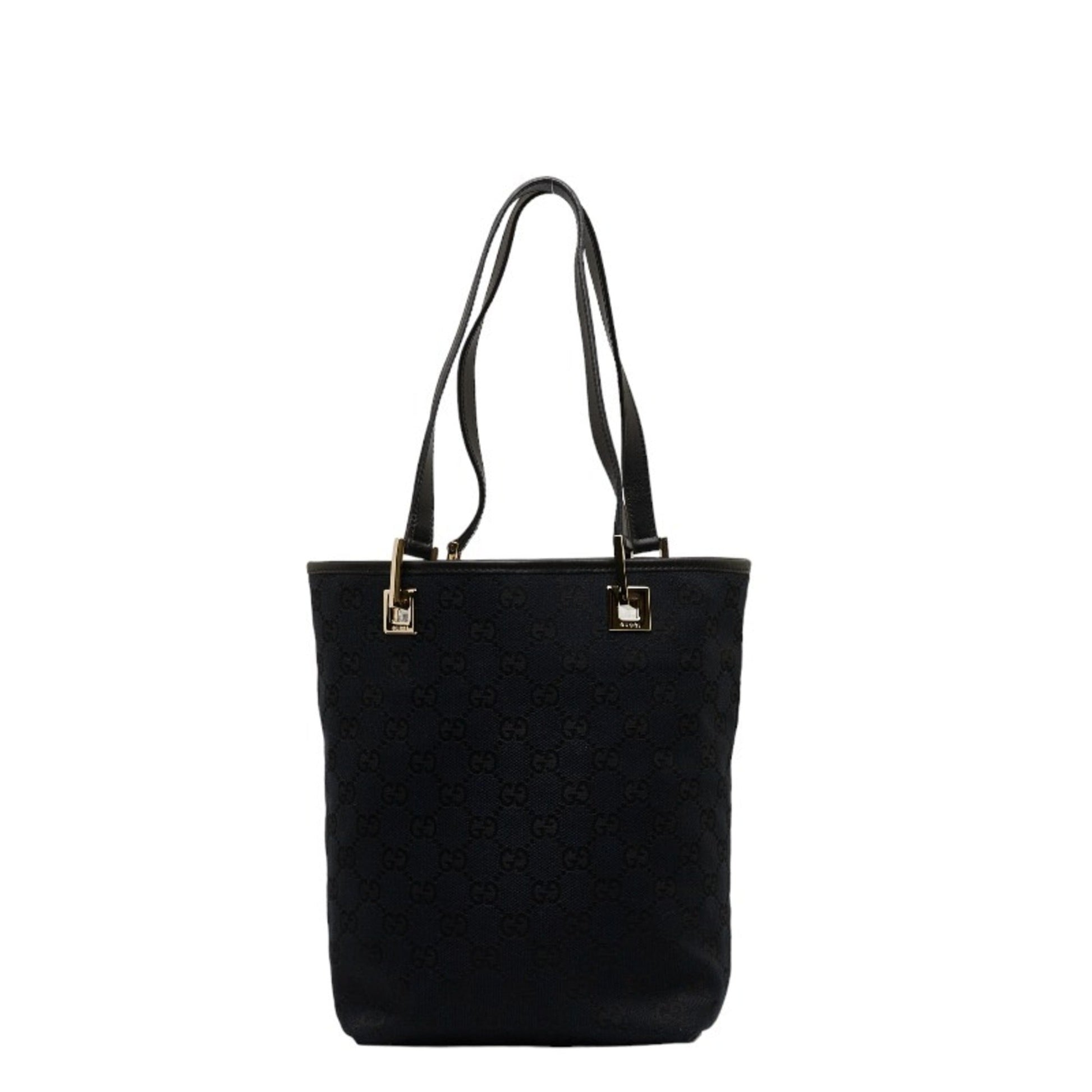 Gucci Leather Canvas Tote