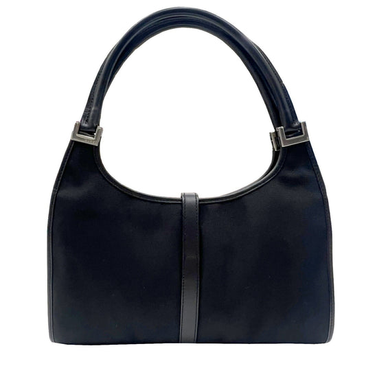 Gucci Leather Canvas Handbag