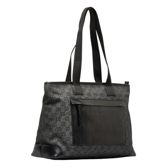 Gucci Leather Canvas Tote