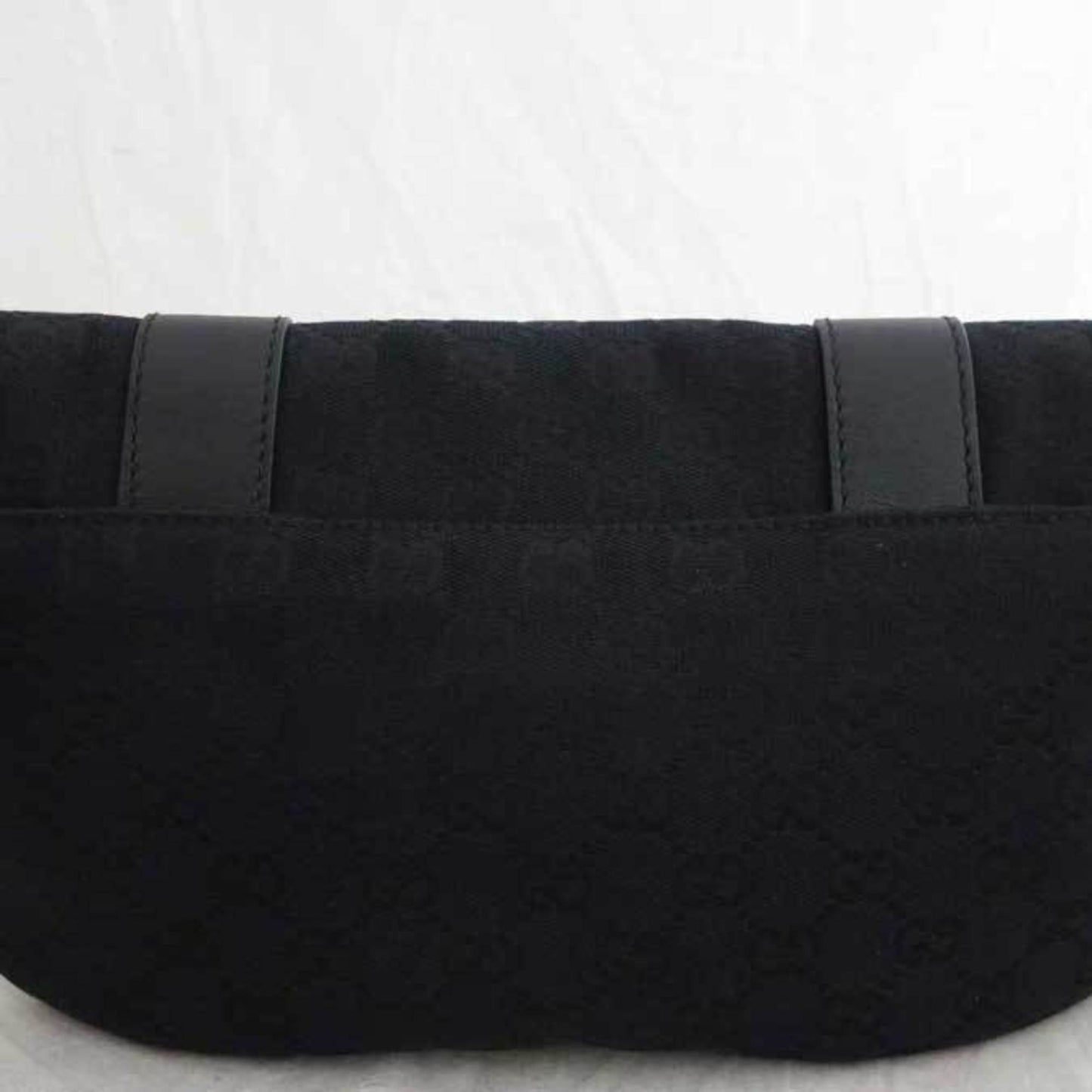Gucci Black Leather Canvas Handbag Style 4