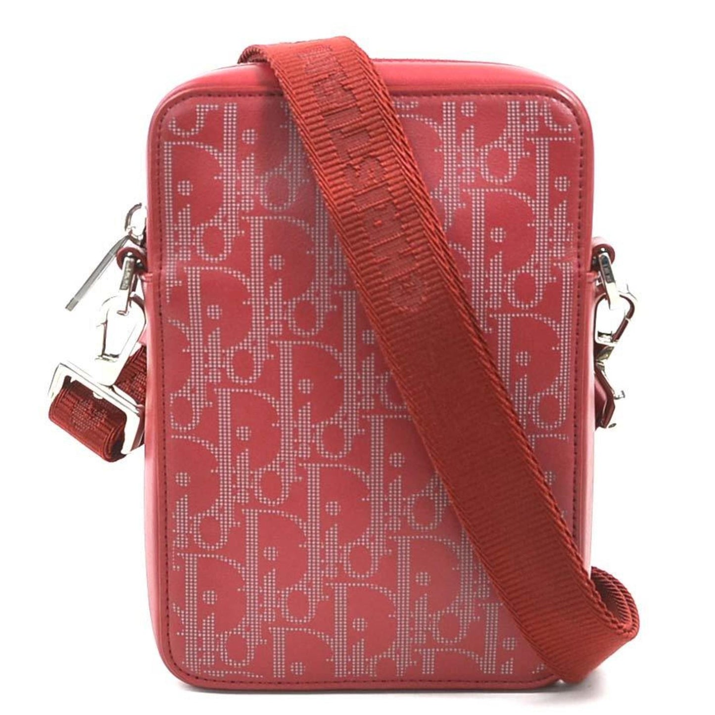 Christian Dior Red Color Leather Shoulder Bag  