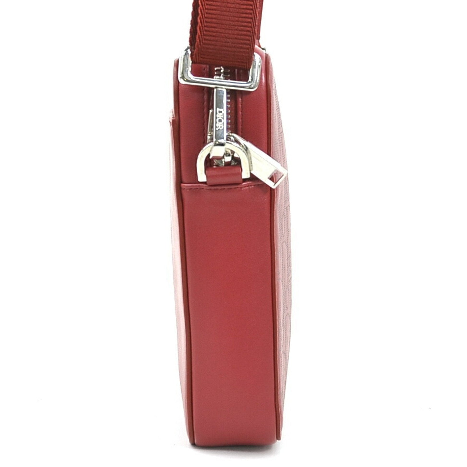 Christian Dior Red Color Leather Shoulder Bag  
