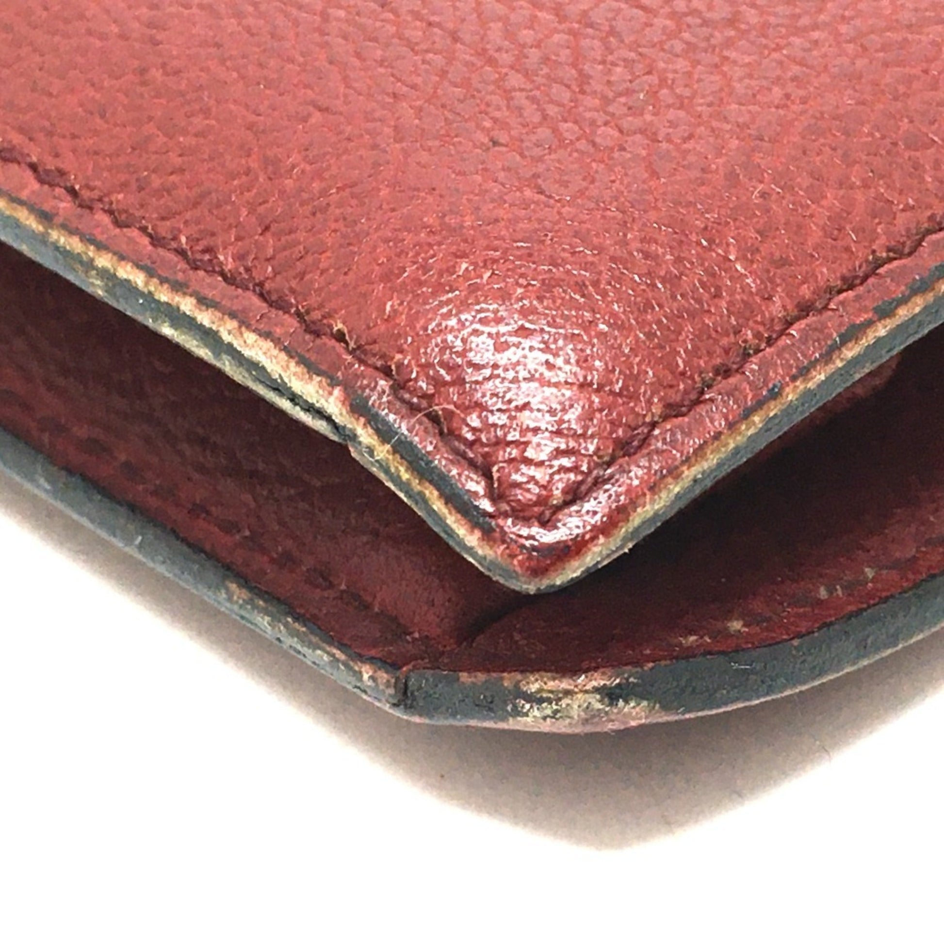 Christian Dior Red Color Leather Shoulder Bag  