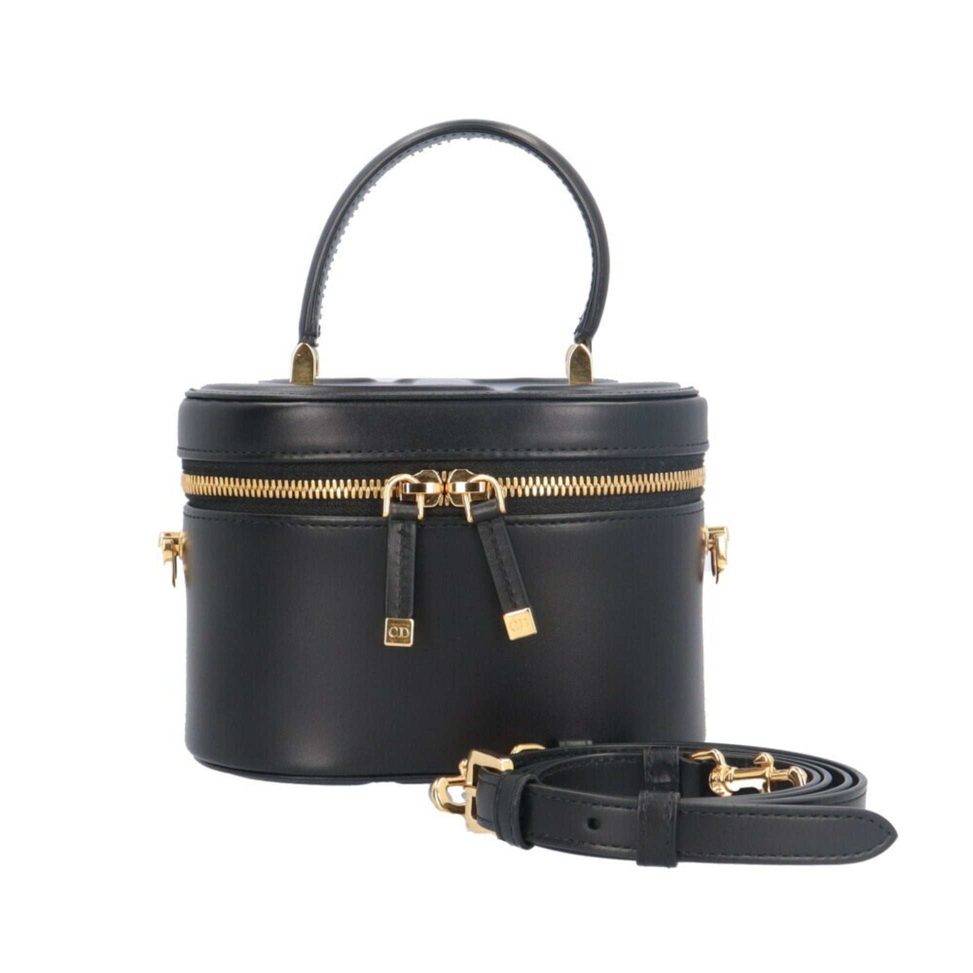 Christian Dior Black Leather Shoulder Bag  