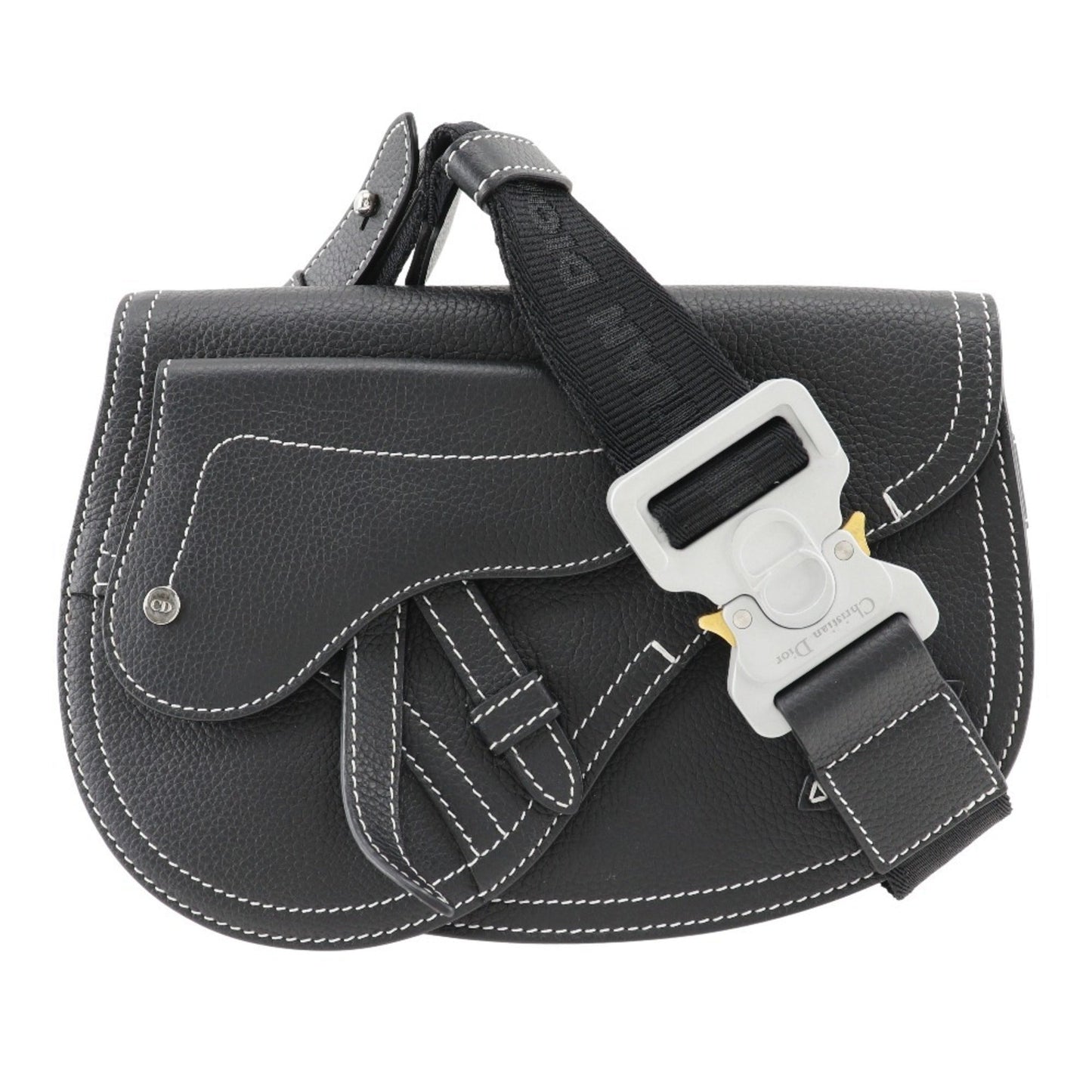 Christian Dior Black Leather Sling Bag  
