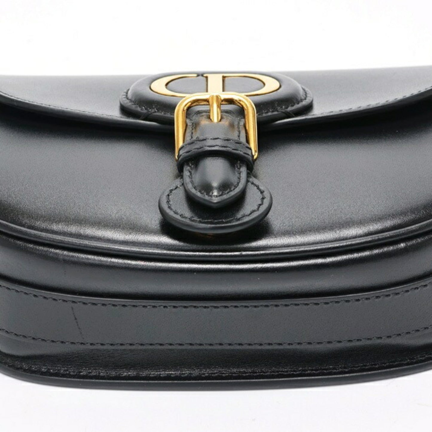 Christian Dior Black Leather Shoulder Bag  