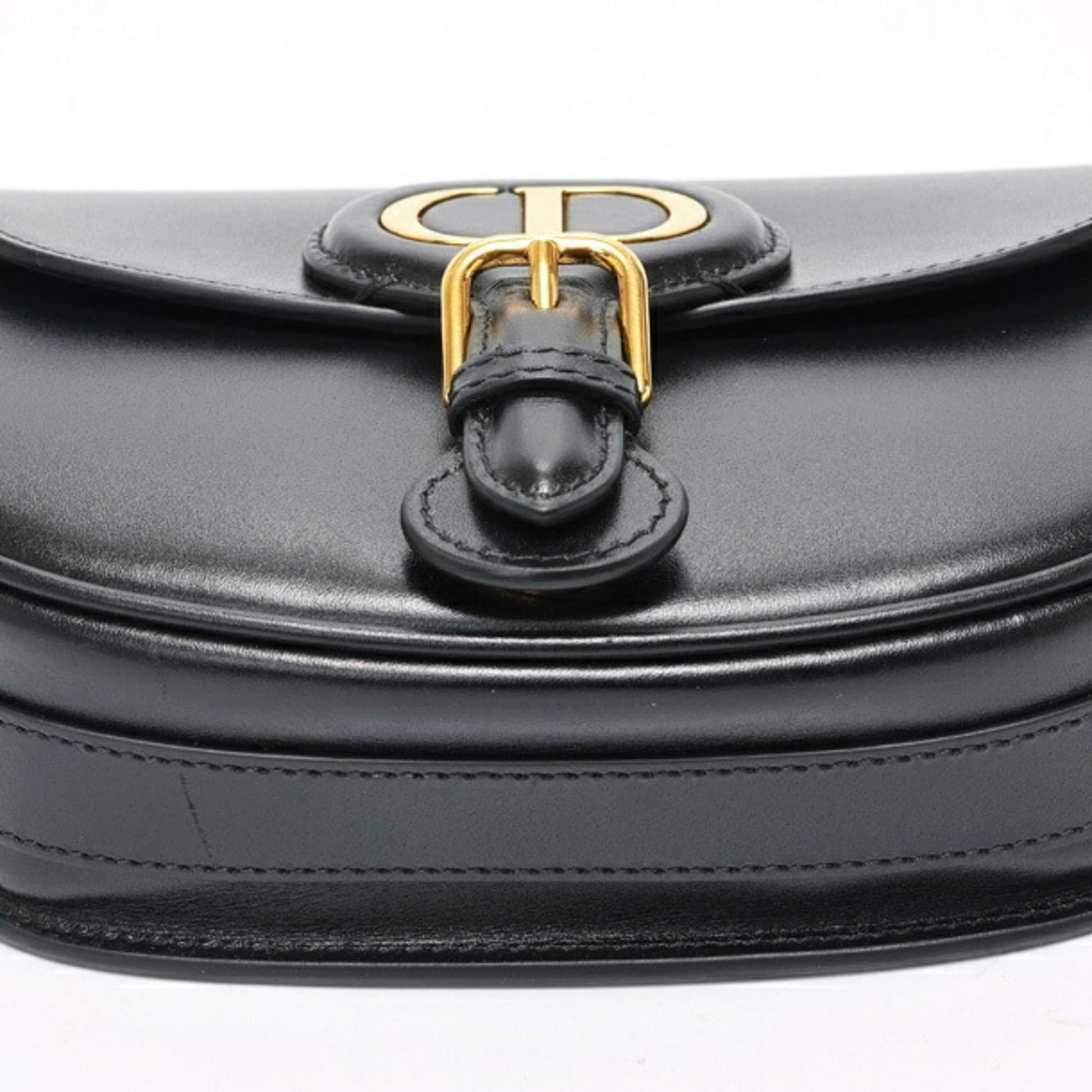 Christian Dior Black Leather Shoulder Bag  