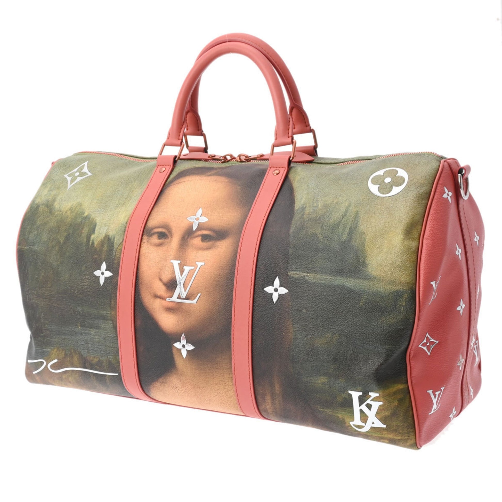 LOUIS VUITTON Masters Collection Mona Lisa Keepall Bandouliere 50 Handbag