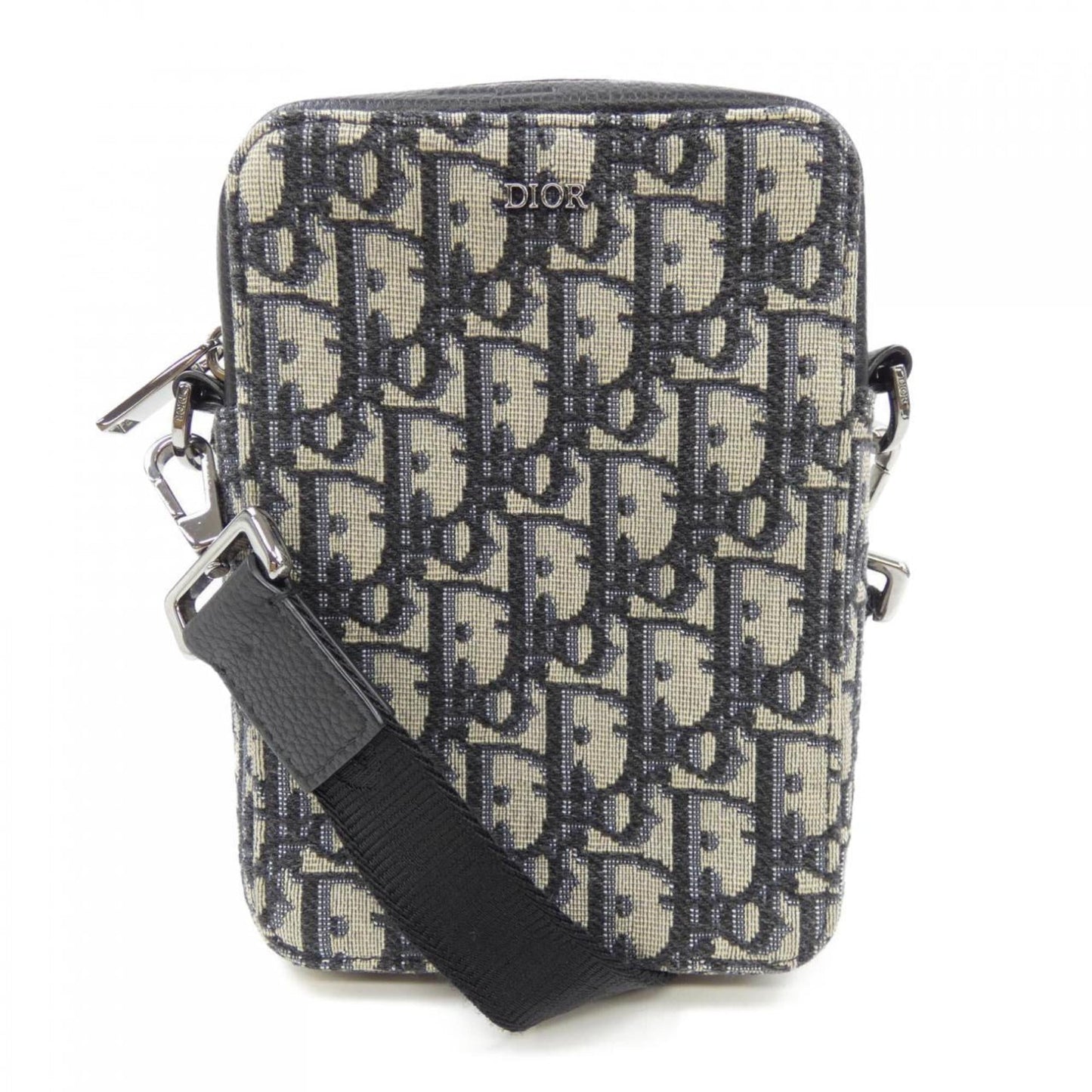 Christian Dior Beige Black Blue Handbag  