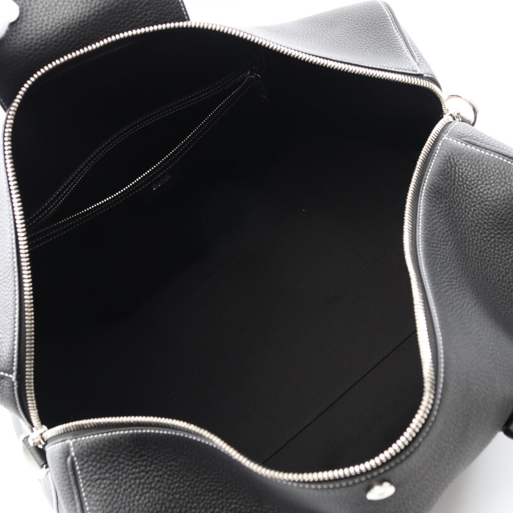 Christian Dior Black Leather Boston Bag  