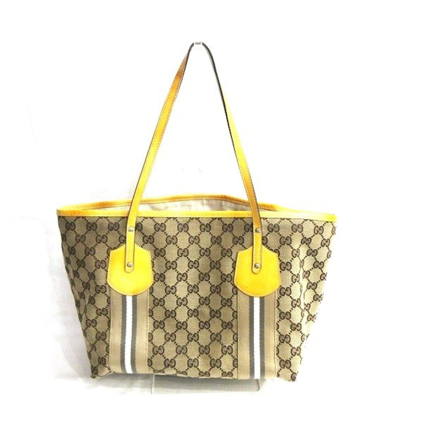 Gucci Leather Canvas Tote