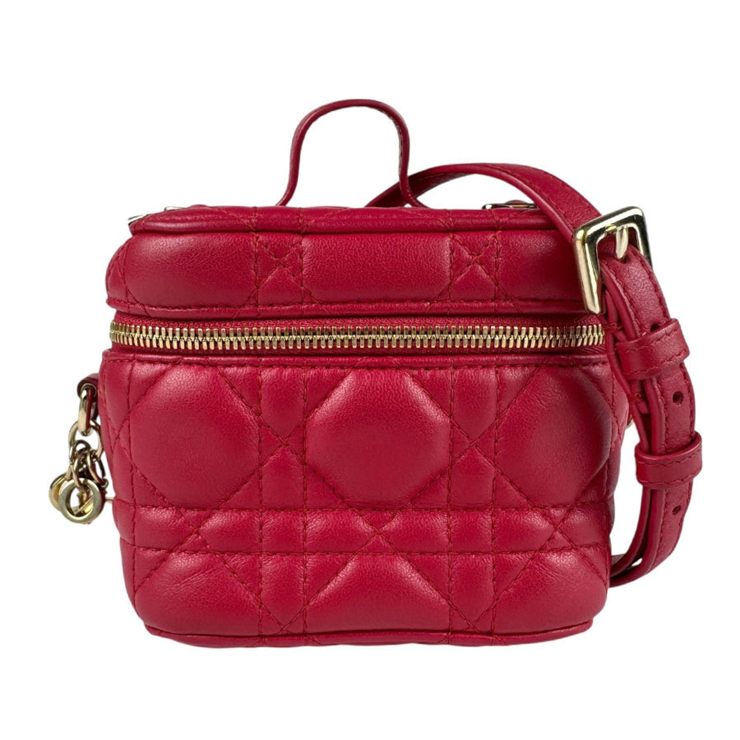 Christian Dior Red Color Leather Shoulder Bag  