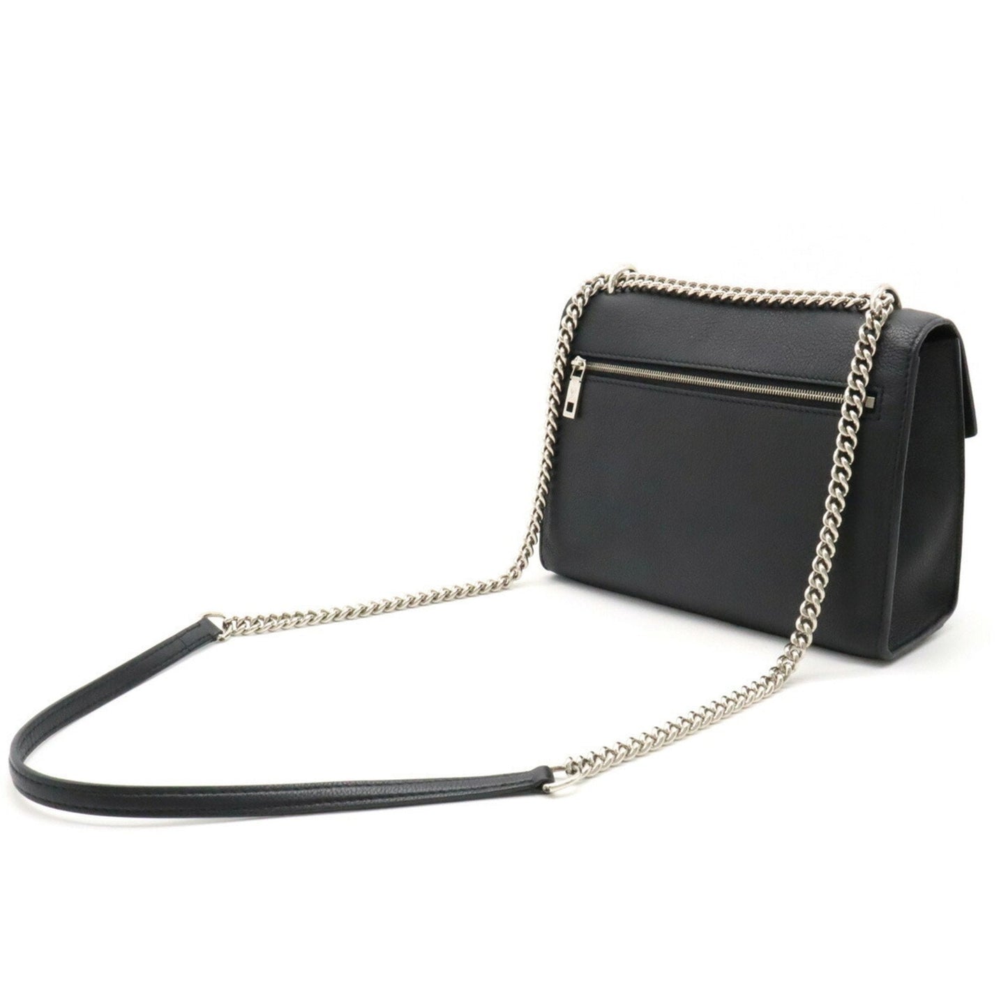 LOUIS VUITTON My Lock Me Chain Shoulder Bag Leather Noir Black