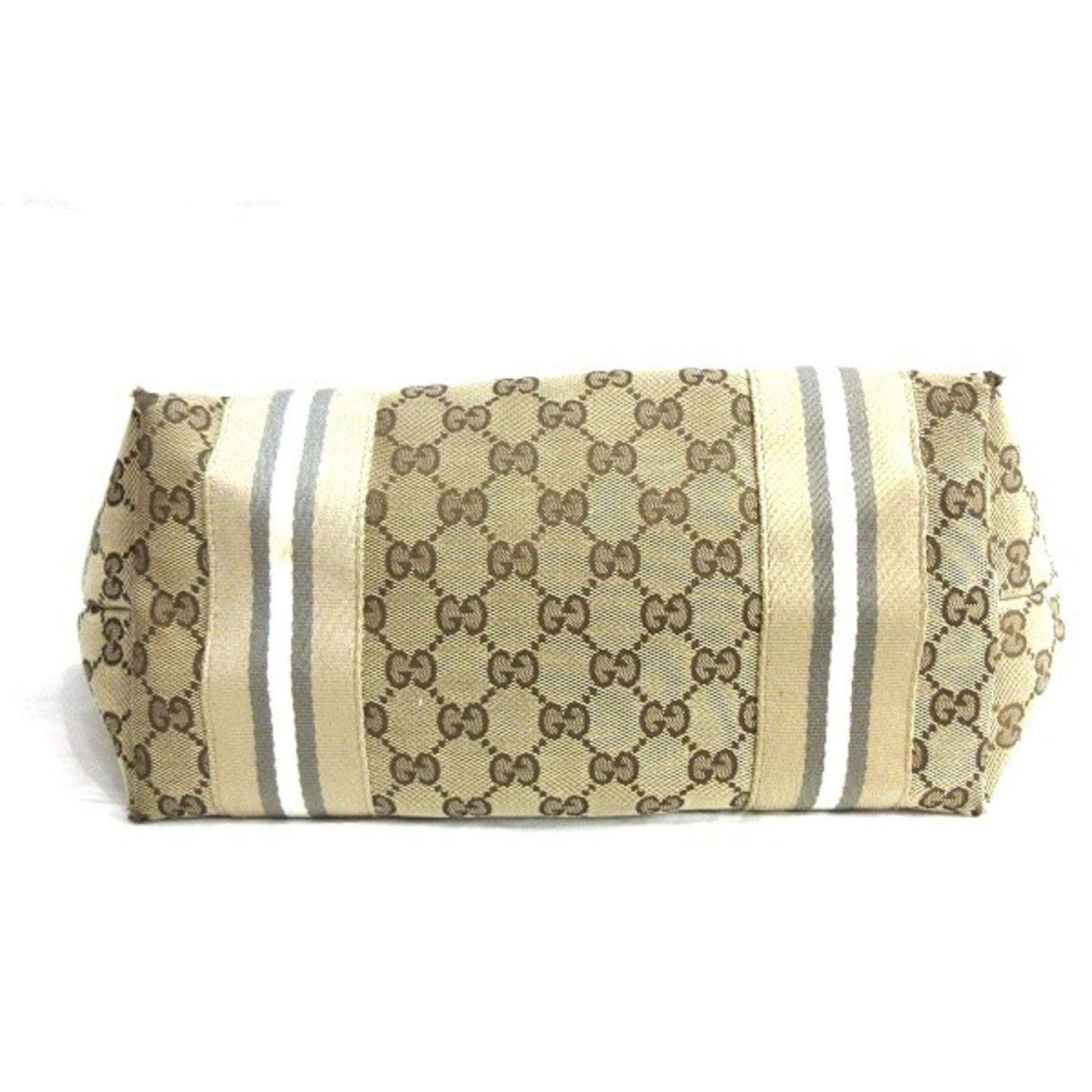 Gucci Leather Canvas Tote