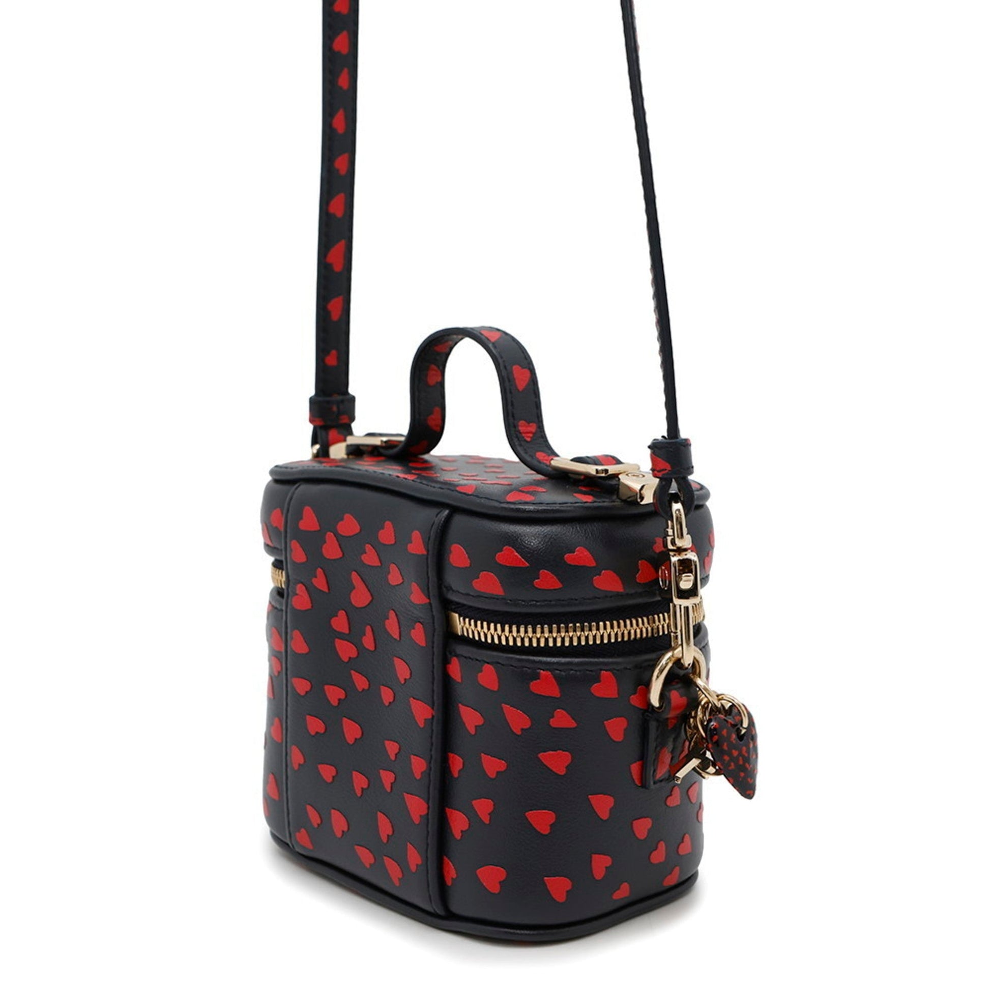 Christian Dior Navy Red Color Leather Shoulder Bag  