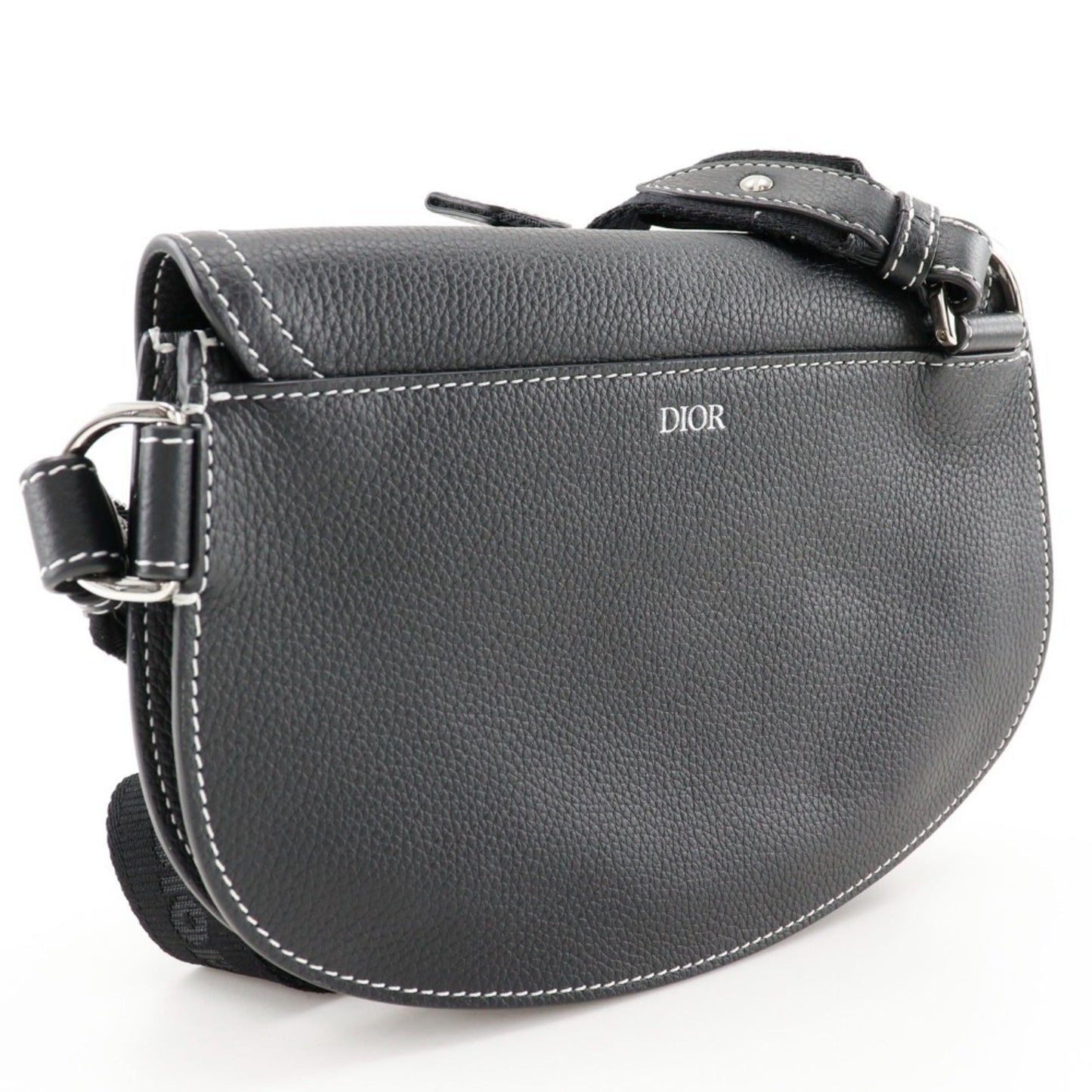 Christian Dior Black Leather Sling Bag  