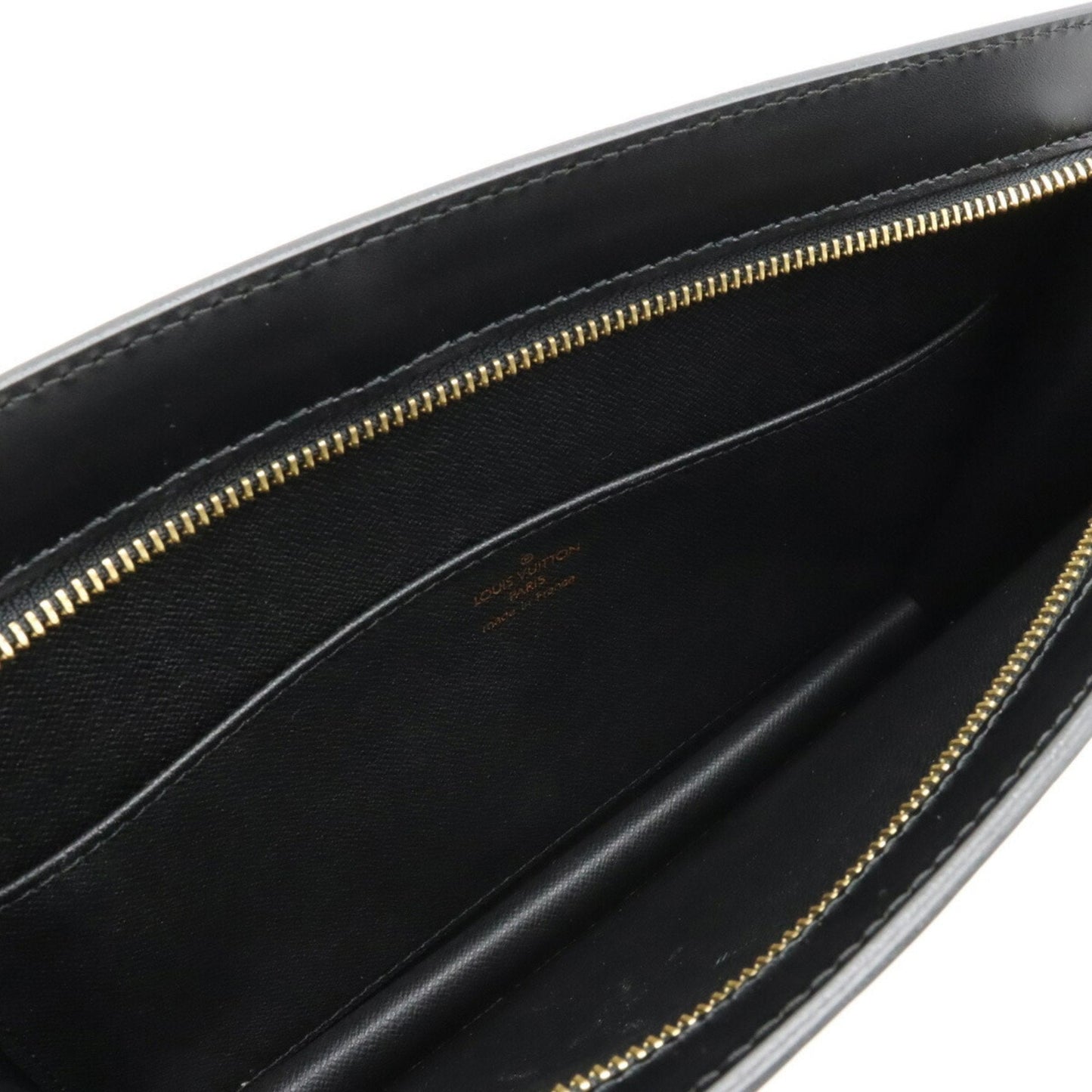 LOUIS VUITTON Epi Pochette Homme Second Bag Clutch Noir Black