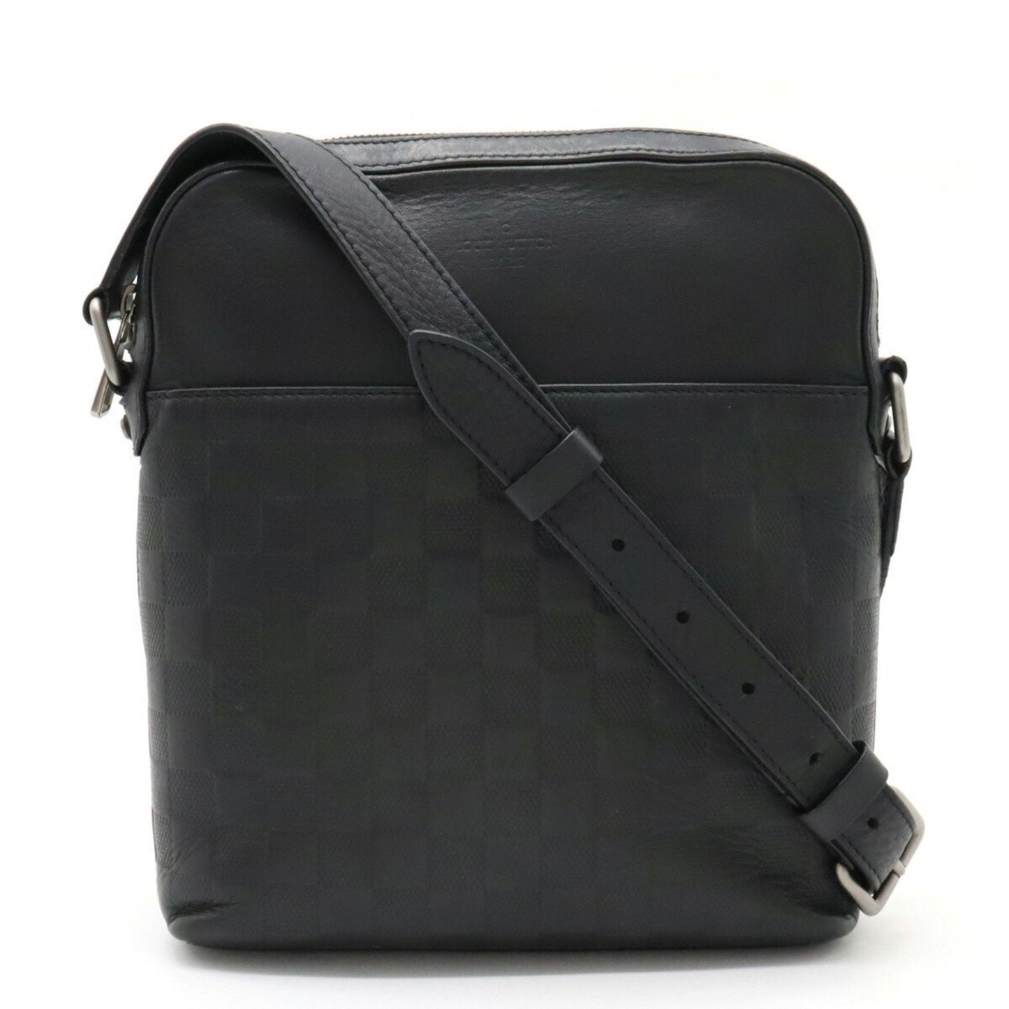 LOUIS VUITTON Damier Infini Pochette District Shoulder Bag Onyx Black