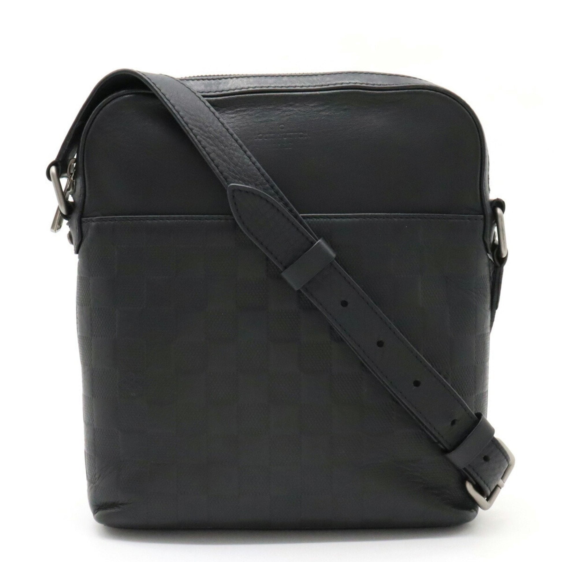 LOUIS VUITTON Damier Infini Pochette District Shoulder Bag Onyx Black