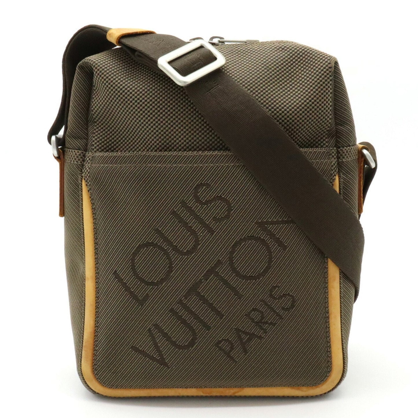 LOUIS VUITTON Damiergeant Citadin Shoulder Bag Canvas Tail Khaki