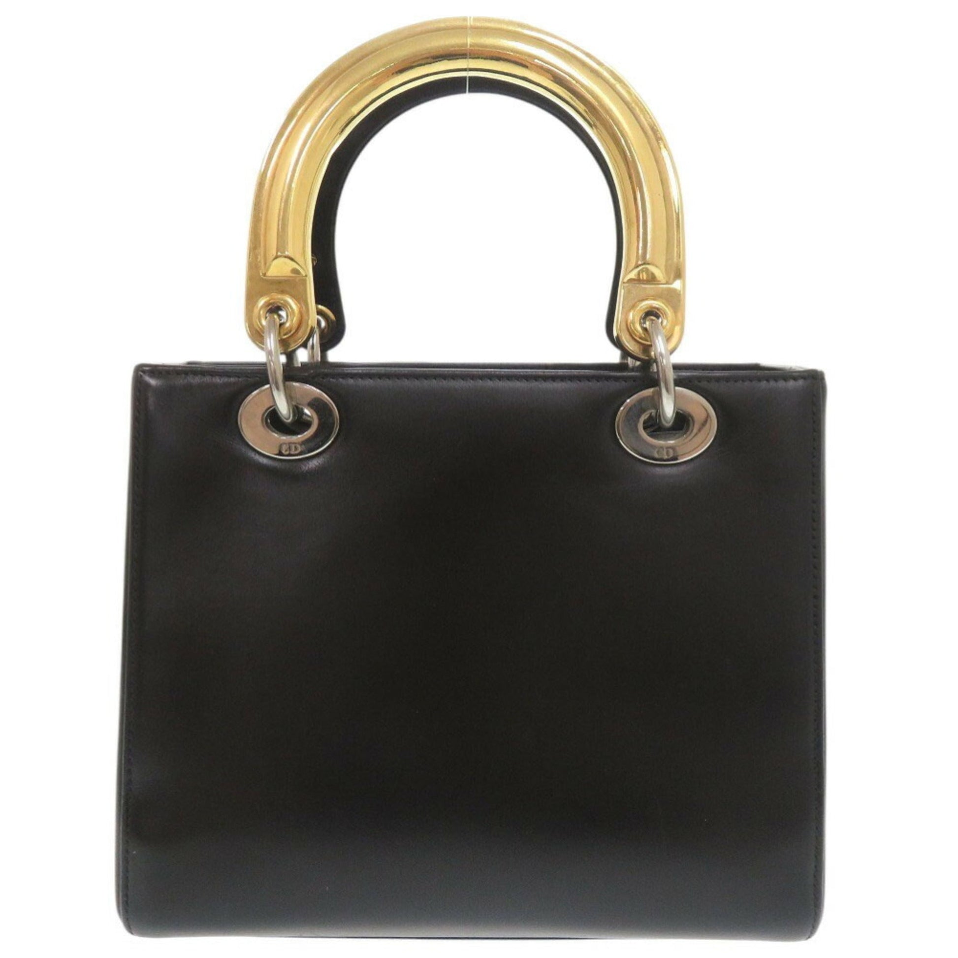 Christian Dior Black Multi-Color Leather Handbag Shoulder Bag  