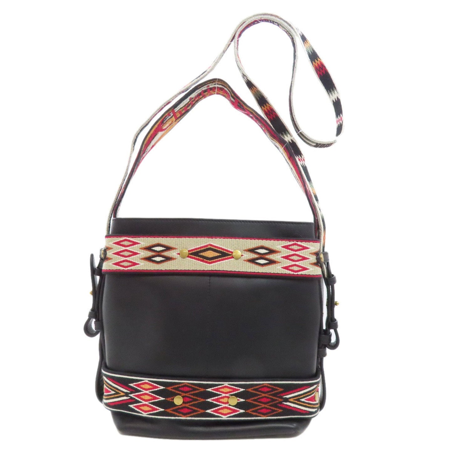Christian Dior Black Leather Shoulder Bag  